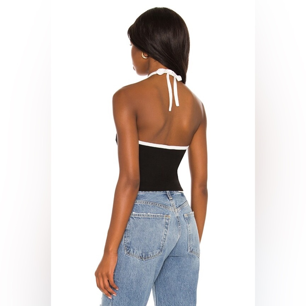 superdown sirena contrast halter top black and white - Picture 2 of 3
